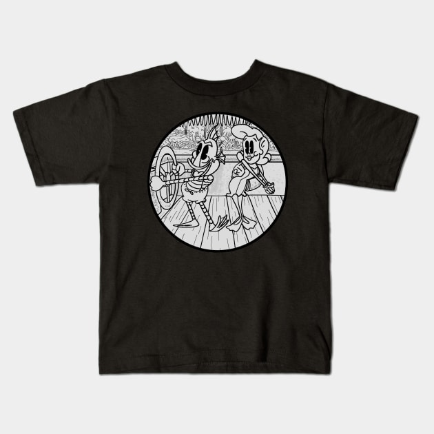 Steamboat Gilly Kids T-Shirt by Here Lies You